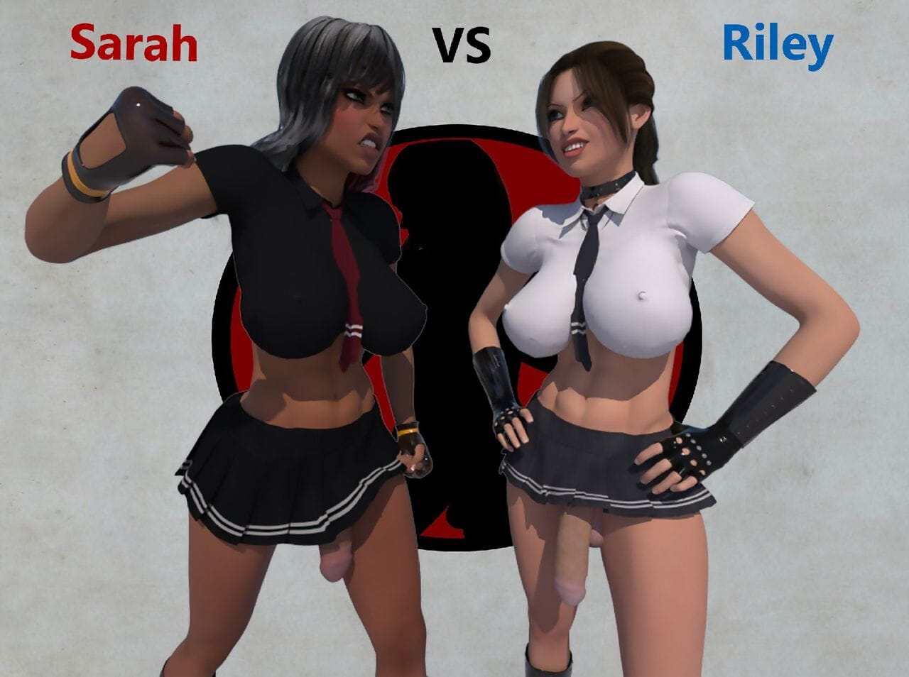 Futa Fighters Riley Vs Sarah Bruited about