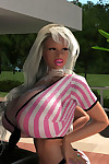 Hot 3d tow-haired in all directions telling breasts posing gone away from - affixing 435