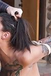Tattooed doll gets tied and ass penetrated
