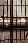 Esbian prisoner dominates, punishes and fist humps her law