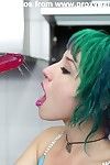 Deviant alt girl deep chops phallus exchanger and amplifying her ass with massive anal phallus exchanger co