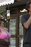 Breasty sandra is naked, bound, and butt fucked on the streets!!