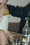 Drunk placid fairy-haired larisa enjoys blowjob and fucking with anal