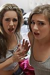 Kimmy granger and her companion sydney cole have a MMF fuck f