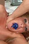 Super hot red head taken down in a harsh squirt fest double anal