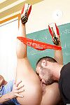 Milf mentor Nicole Aniston teaches anal act of love to horny student