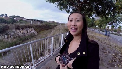 Decadent oriental hotty sharon lee team-fucked in public places
