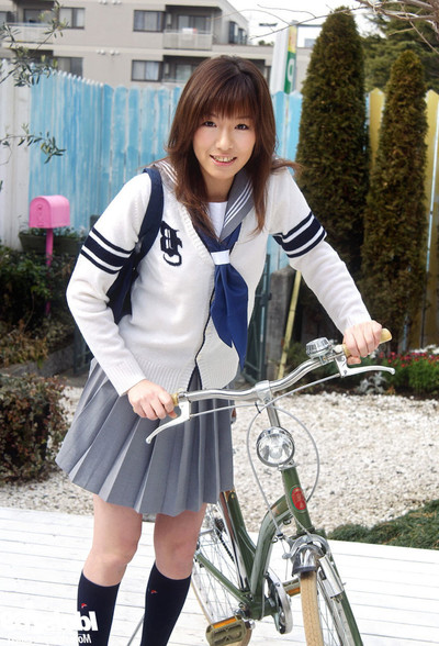 Japanese schoolgirl in uniform