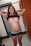 Copulation tourist creams a slender thai hookers inflexible pink cum-hole opening oriental whore