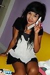 अद्भुत थाईलैंड प्रेमिका प्रस्तुत धूम्रपान और लेने के में