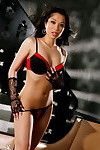 Mind blasting bod oriental lass takes her clothes off without clothes