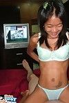 Insignificant thai hooker plays with a enormous pride