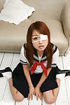Japanese schoolgirl in bandage kink