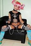 gigantisch Tit Emo Freundin striptease und posing