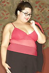 Poisonous asian plumper helter-skelter glasses detection will not hear of obese pot-bellied titties