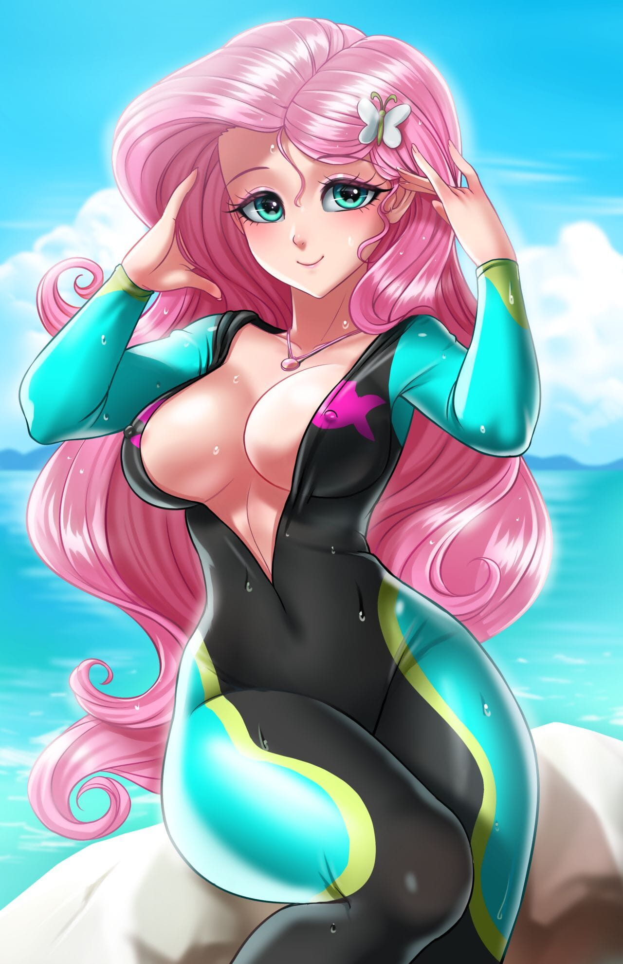 Racoonkun EQG Swimsuits - affixing 2