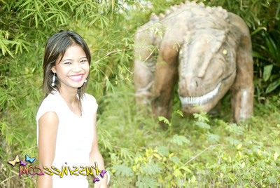Japanese youthful tussinee act some public flashing in a dinosaur par