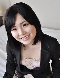 Smiley Japanese juvenile Reika Hayano takes her clothes off down and obtains teased with sex-aids