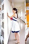 Rika Sato Eastern babe shows erotic turns in colorful shower-room clothing
