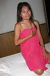 Real Thai gogo floozy creampied by a ache love making act tourist