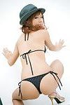 Mai Hoshino Eastern with hat takes short jeans off and shows arse