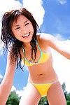 kamata Natsumi Japanisch in Hawt Waschraum passt ist Temperamentvoll bei die Strand