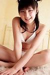 Miu Nakamura Oriental in white underclothes is one provocative model