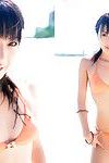 Haruka Ogura japonés Ha Pegajosa cambios dirección sin ropa en Pegajosa Cuarto de baño trajes