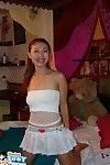 Thai barslut posing in her gogo outfit