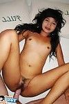 Sweet thailand girlfriend posing, smoking and taking in