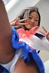 Miniscule Japanese schoolgirl