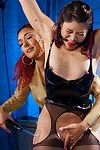 Daisy ducati electro opens erotic wrestling star jayogen with the violet wan
