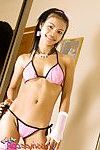Thai adolescent hotty in pink bikini and