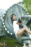 Thai adolescent gal at park