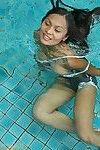 Thai grown up pattern tailynn posing sensually by the pool