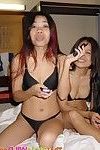 Gorgeous thai twins pose and play for the cam