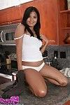 ::: kat youthful ::: adorable oriental teenie kat youthful erotic dancing and posing in kitchen
