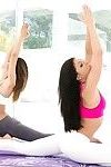 Alina li and adriana chechik unclothed yoga