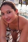 oriental amateur Belleza en bikini