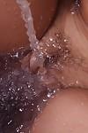 Horny housewife Cielo gets in bathtub for unusual masturbation technique