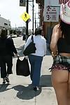 Hot MILF Sheila Marie shows her huge ass and boobs outdoor in public