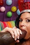 Gorgeous babe India Summer fits a monster cock with bukkake