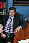 Hot chicks Alex Grey and Nikki Benz suck and fuck cock in office foursome