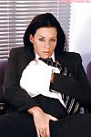 Luscious chubby MILF secretary Linsey Dawn McKenzie gets out of suit.