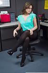 Office milf Addie Juniper shows her gorgeous-looking naked shape