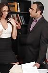 Filthy secretary Chanel Preston gives a blowjob and gets bonked hardcore
