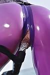 Latex slut Lucy loves a hardcore fetish with a toy in her tight pussy