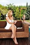 Smoking hot MILF with big jugs Tanya Tate gets fucked by the pool