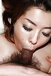 Fettsäuren Asiatische Milf Kana Miyagi bekommt Ihr Haarige pussy shagged und Creampied