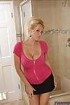 Charlee Chase is milf babe who loves spreading her legs in hot shower